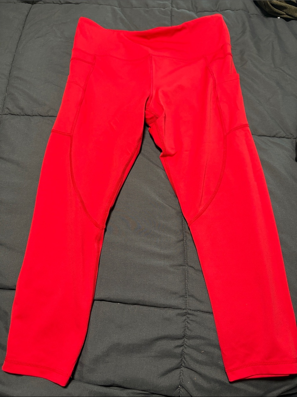 ZYIA Active Bright Red Performance Leggings